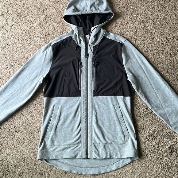 Lululemon Dispatch Zip Up Hoodie Heathered Slate/Deep Coal Grey - Picture 1 of 8